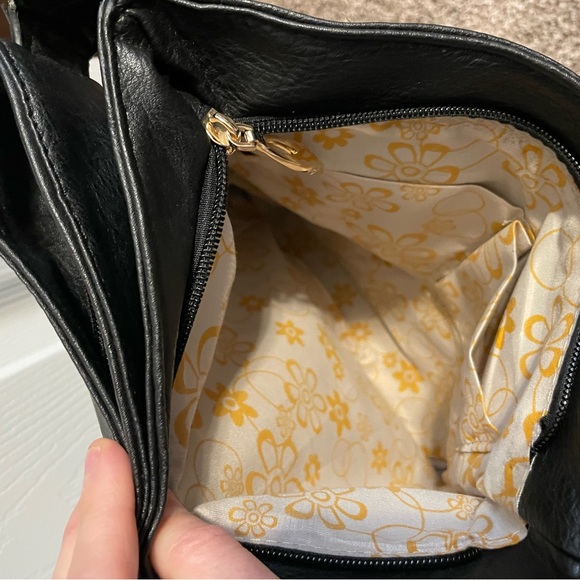 Black Crossbody Purse with Gold colored accents. - Picture 10 of 10